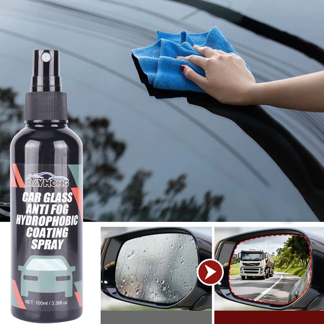 Car Windshield Spray Glass Anti-Fog Hydrophobic Coating Spray Rainproof A