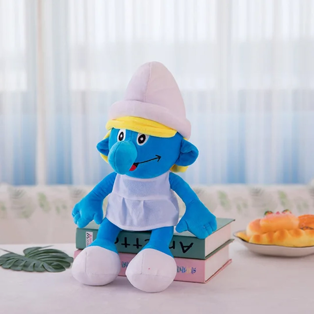 Disney Cartoon Anime The Smurfs Plush Toy Blue Cute Plush Doll