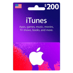 Apple iTunes Gift Card $200 (U.S. Account)