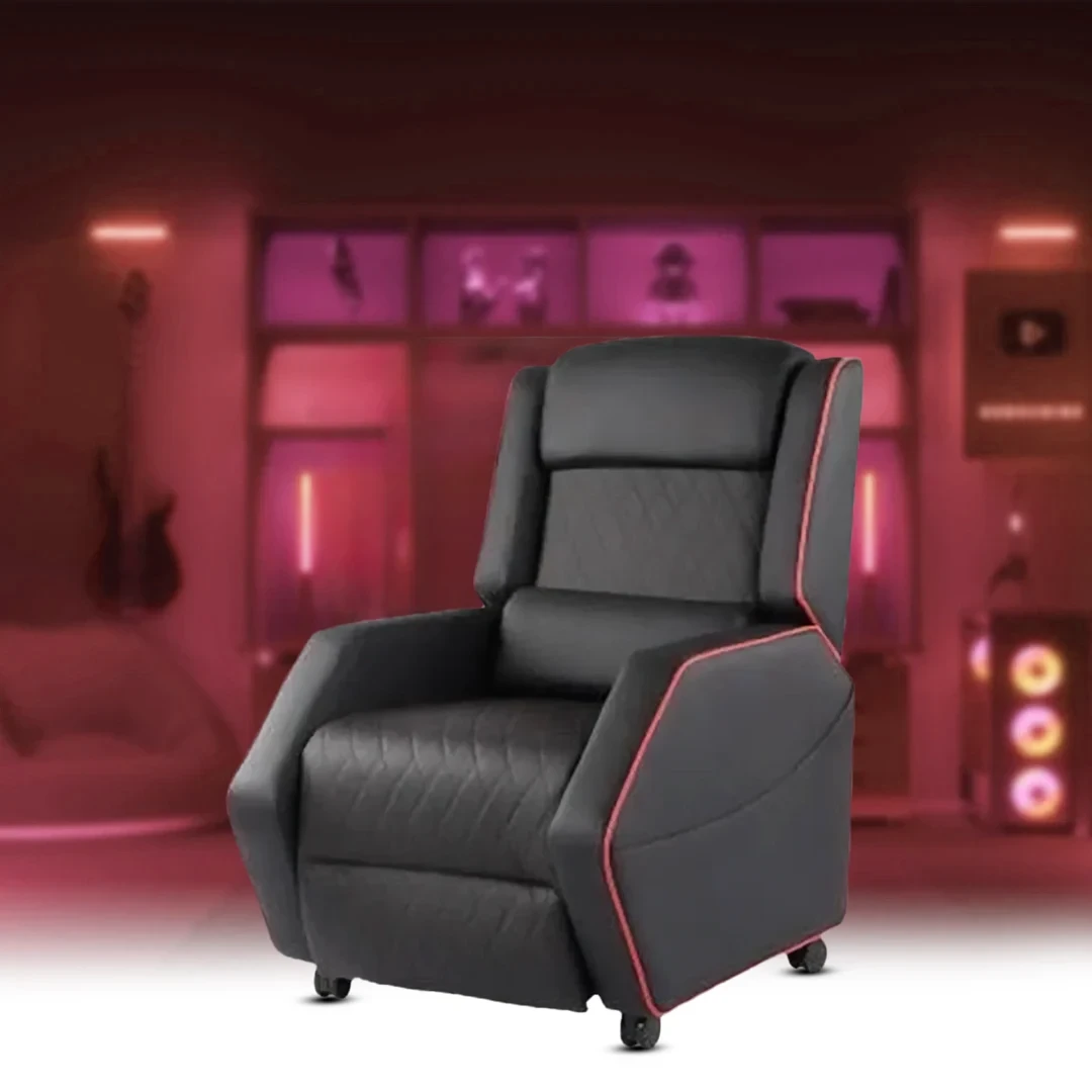 Adjustable Gaming Sofa with Lower Back Cushion