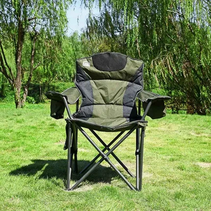 Camping Fabric Chair with Cup Holder and Side Pockets