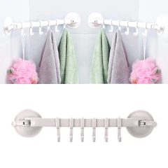 Multifunctional 6-Hooks Suction Cup Hanger