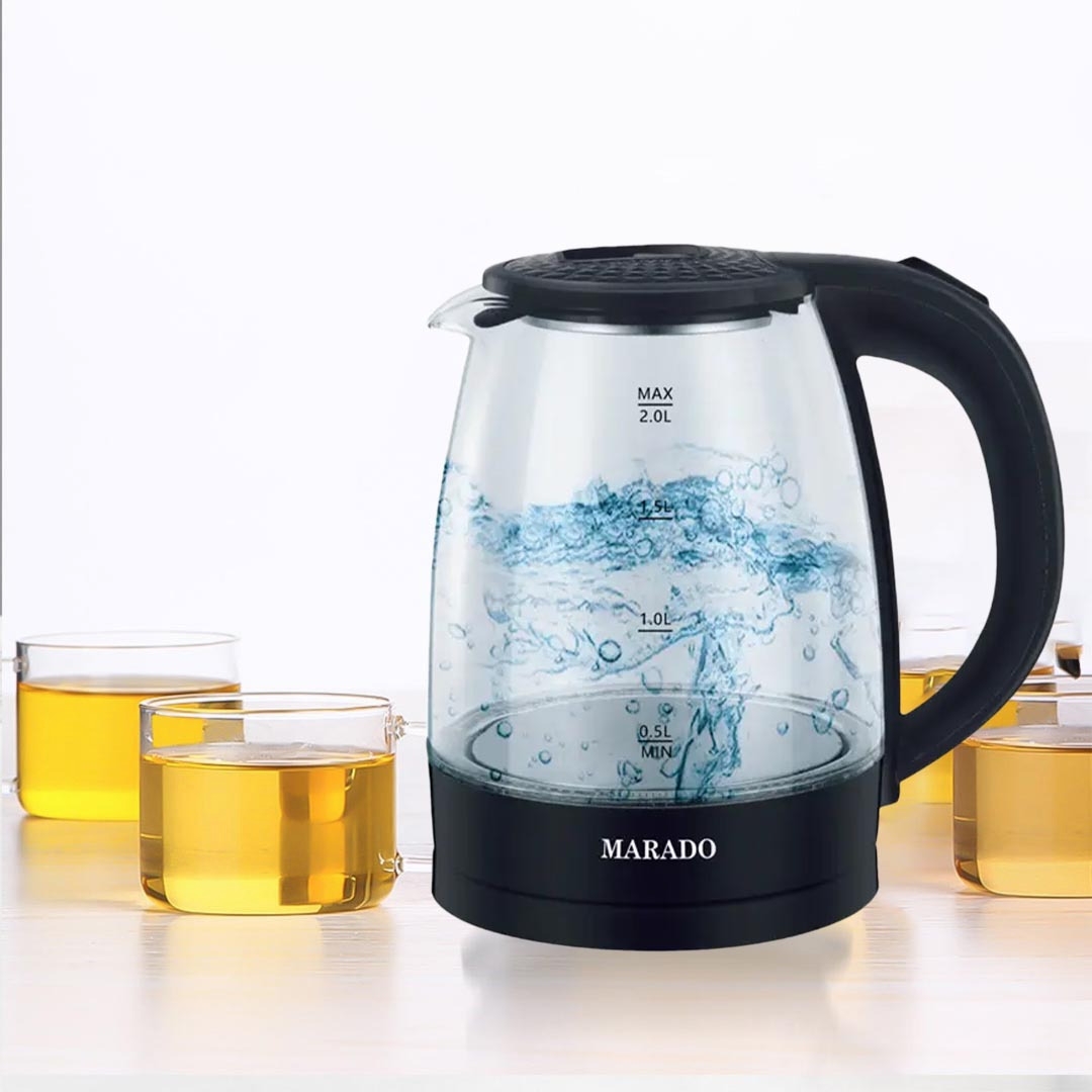 MARADO MA-0604 Glass Electric Kettle - Black