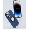 ROCKET Carbon Fiber MagSafe Protective Case with Magnetic Suction Holder - Dark blue - iPhone 14 Pro