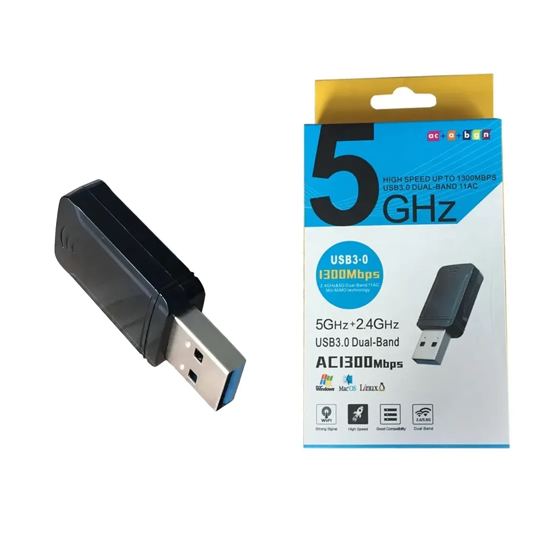 Usb Wifi Dongle Adaptador Usb Wifi 1300 Mbps Dual Band 5g Con 2 Antenas Adattatore Wifi Usb - Foto 9