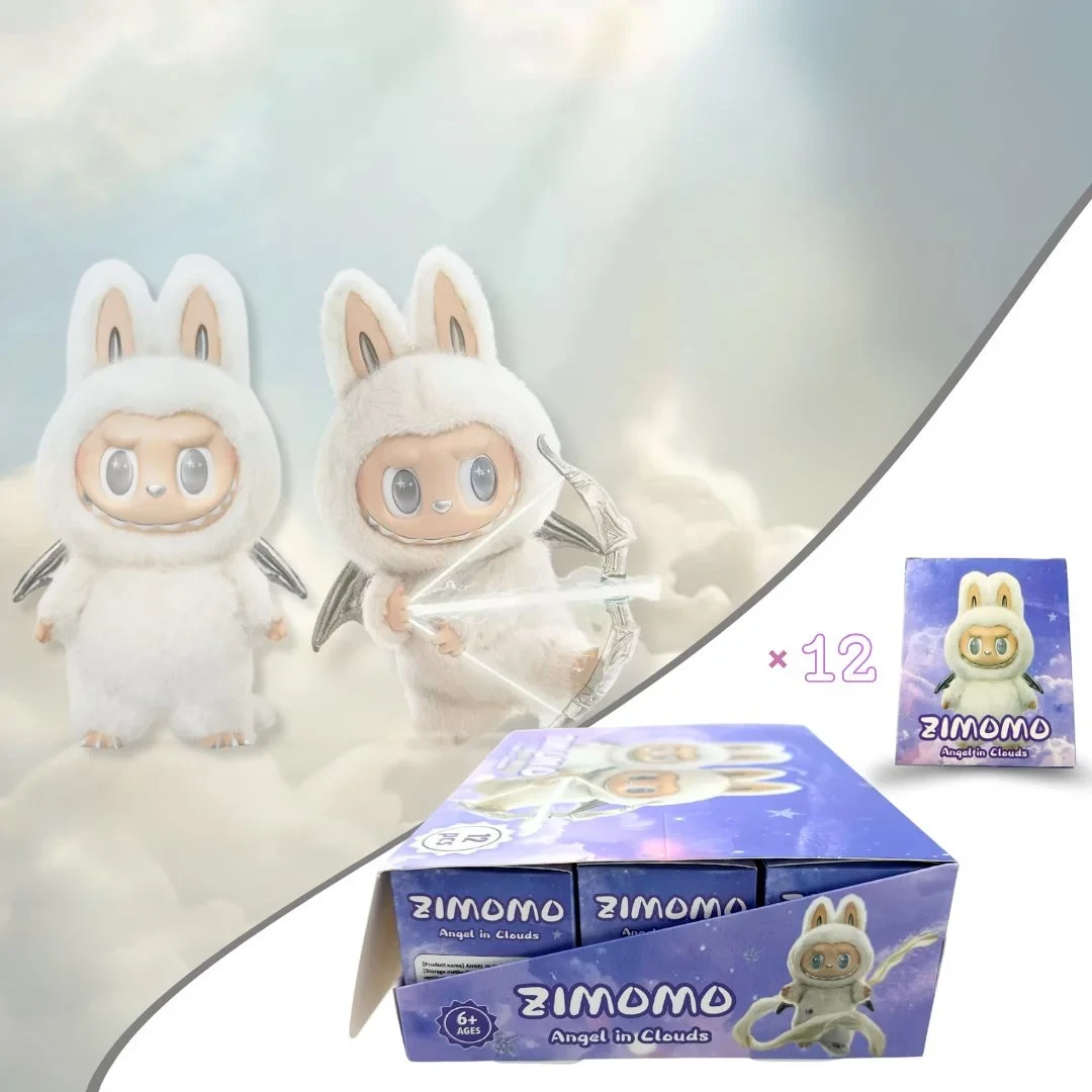 Labubu Zimomo Angel in Clouds Plush Toy