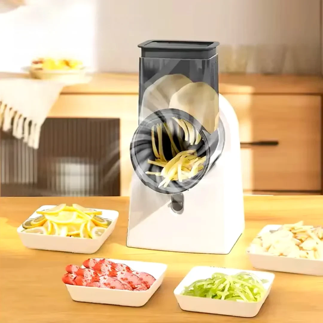 Revolutionize Your Meal Prep: Effortless Kitchen Innovation with the CY-661 3-in-1 Electric Vegetable Cutter