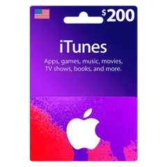 Apple iTunes Gift Card $200 (U.S. Account)