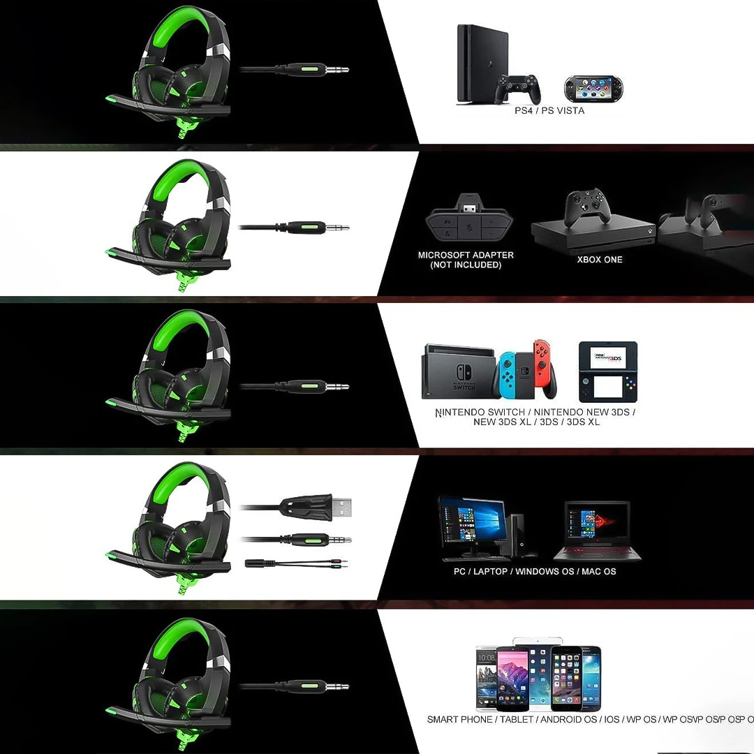 Noise Cancelling Runmus K2 Gaming Headset Xbox One Setup Xbox One