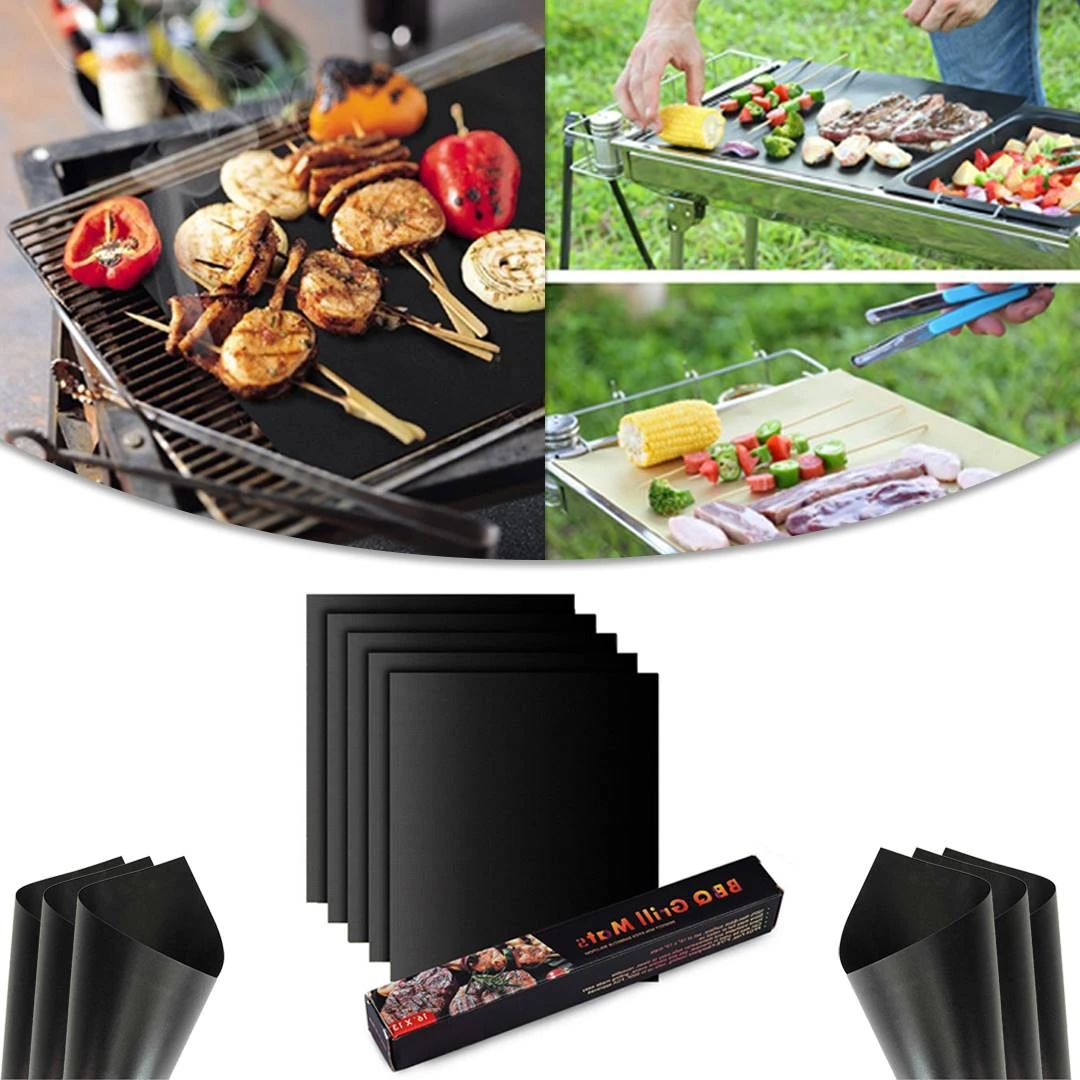 Non Stick BBQ Grill Mats 5 Pcs
