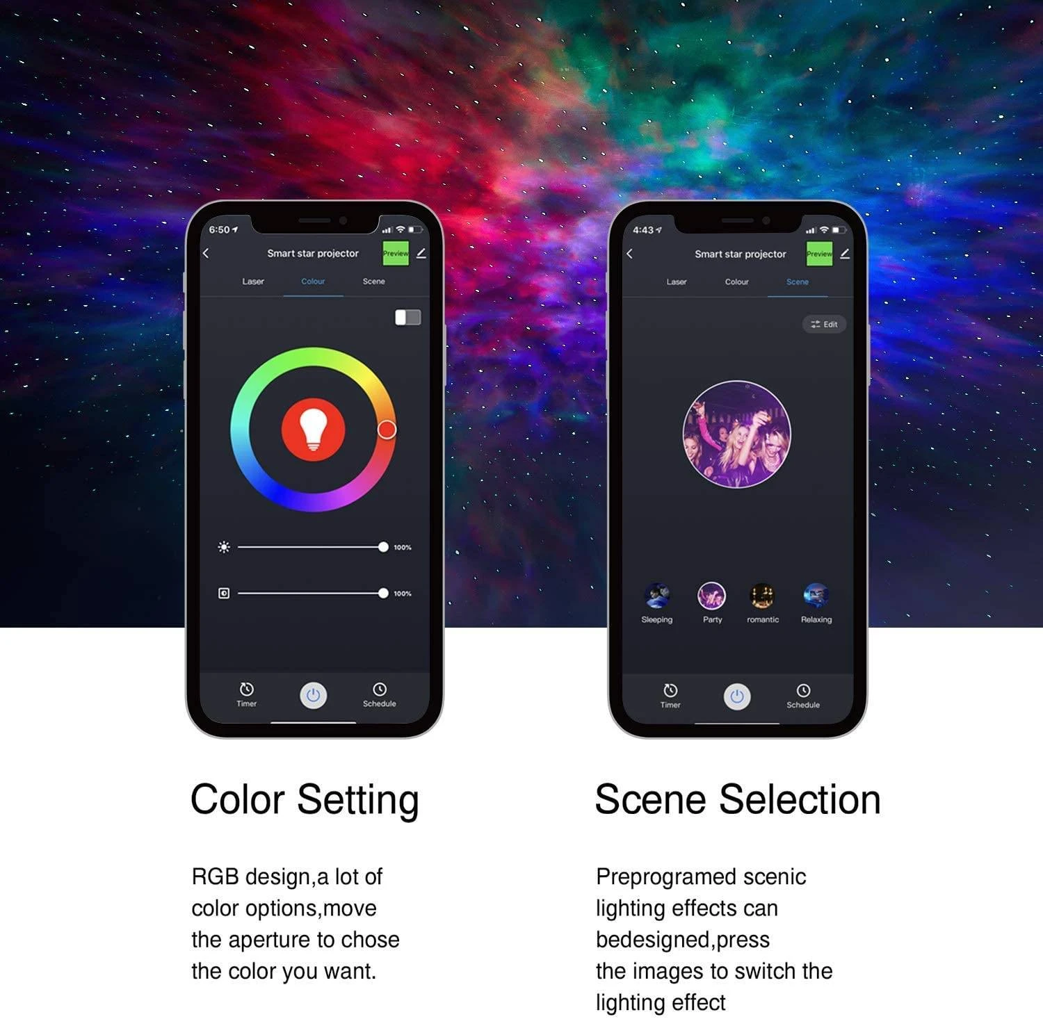 Galaxy Star Projector Control by Phone APP/ Alexa GstoreQ8