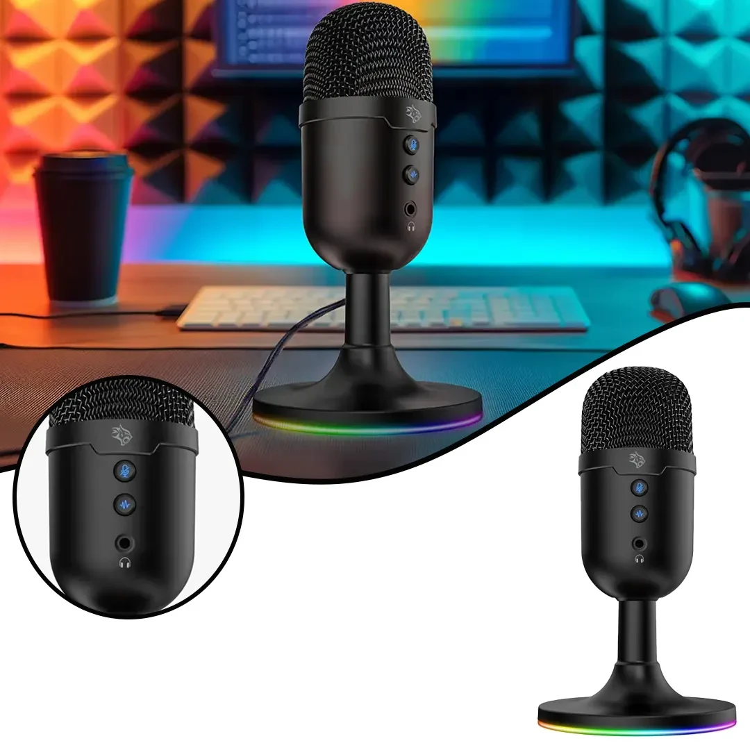 Porodo PDX550 Wired Microphone for Gaming and Broadcast