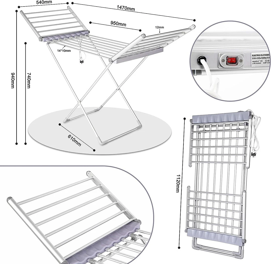 Oypla heated airer online