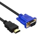 Gold-Plated Male HDMI To Male VGA HD-15 Cable