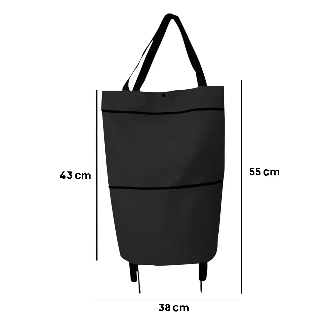 Portable Multifunctional Foldable Shopping Trolley Bag with Wheels