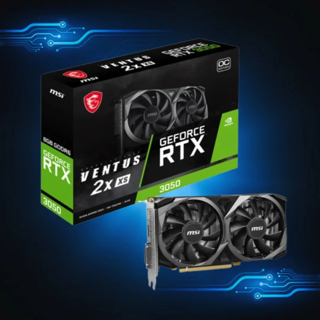 【中古】MSI RTX3050 VENTUS 2X XS 8G OC 6pin MSI GeForce RTX 3050 VENTUS 2X XS 8G OC Graphics Card, PCI-E Gen 4