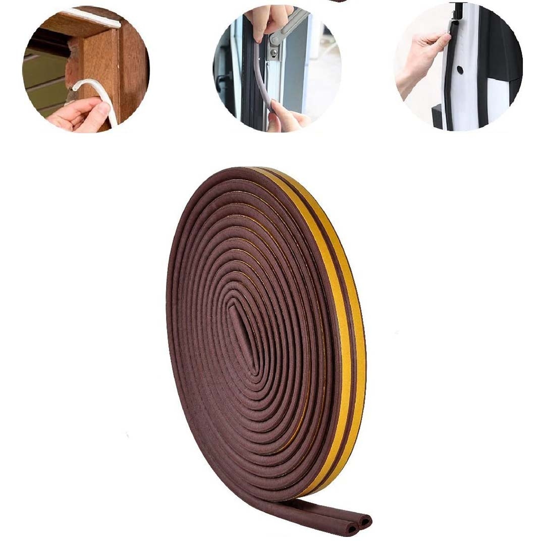 5M Door and Window Sealing Strip Self Adhesive Foam Seal Tape