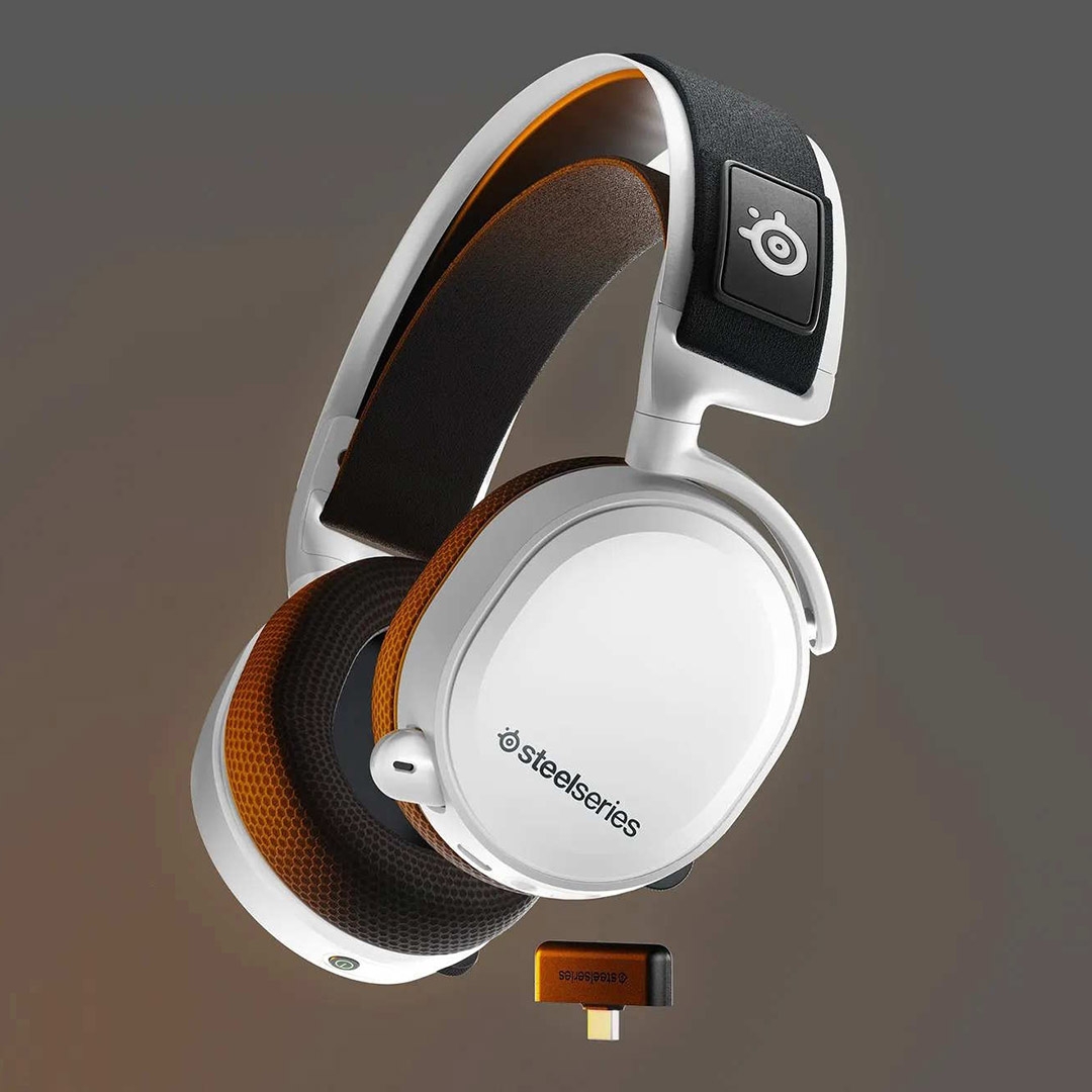 SteelSeries Arctis 7 Wireless Gaming Headset, White 