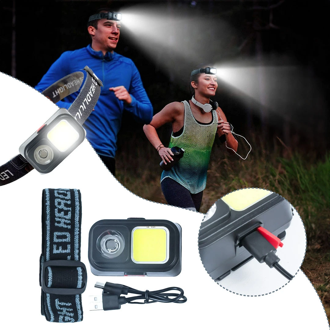 Double Wide Rechargeable Headlamp - (D-212)