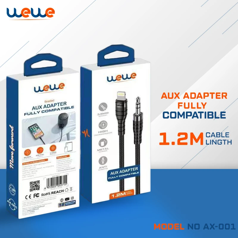 WEWE AX-001 AUX Adapter lightning to AUX | GStoreQ8