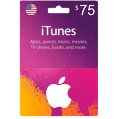 Apple iTunes Gift Card $75 (U.S. Account)