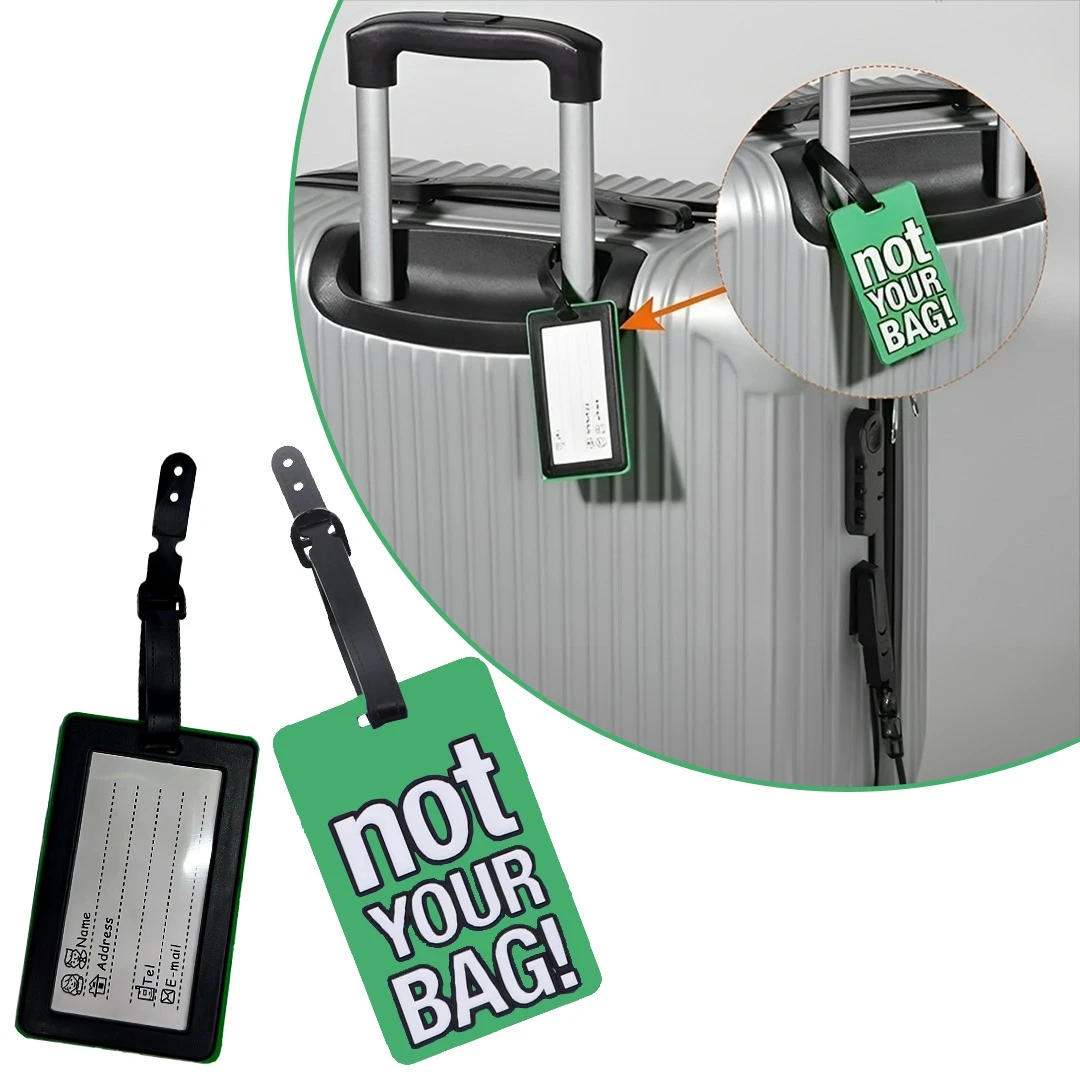 Not Your Bag Luggage Tag Green