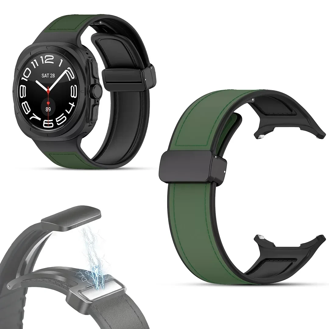 Magnetic Closure Wristband for Samsung Galaxy Watch 7 Ultra 47mm