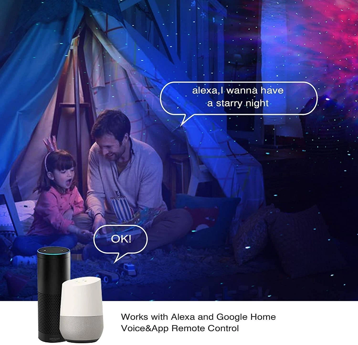 Galaxy Star Projector Control by Phone APP/ Alexa GstoreQ8