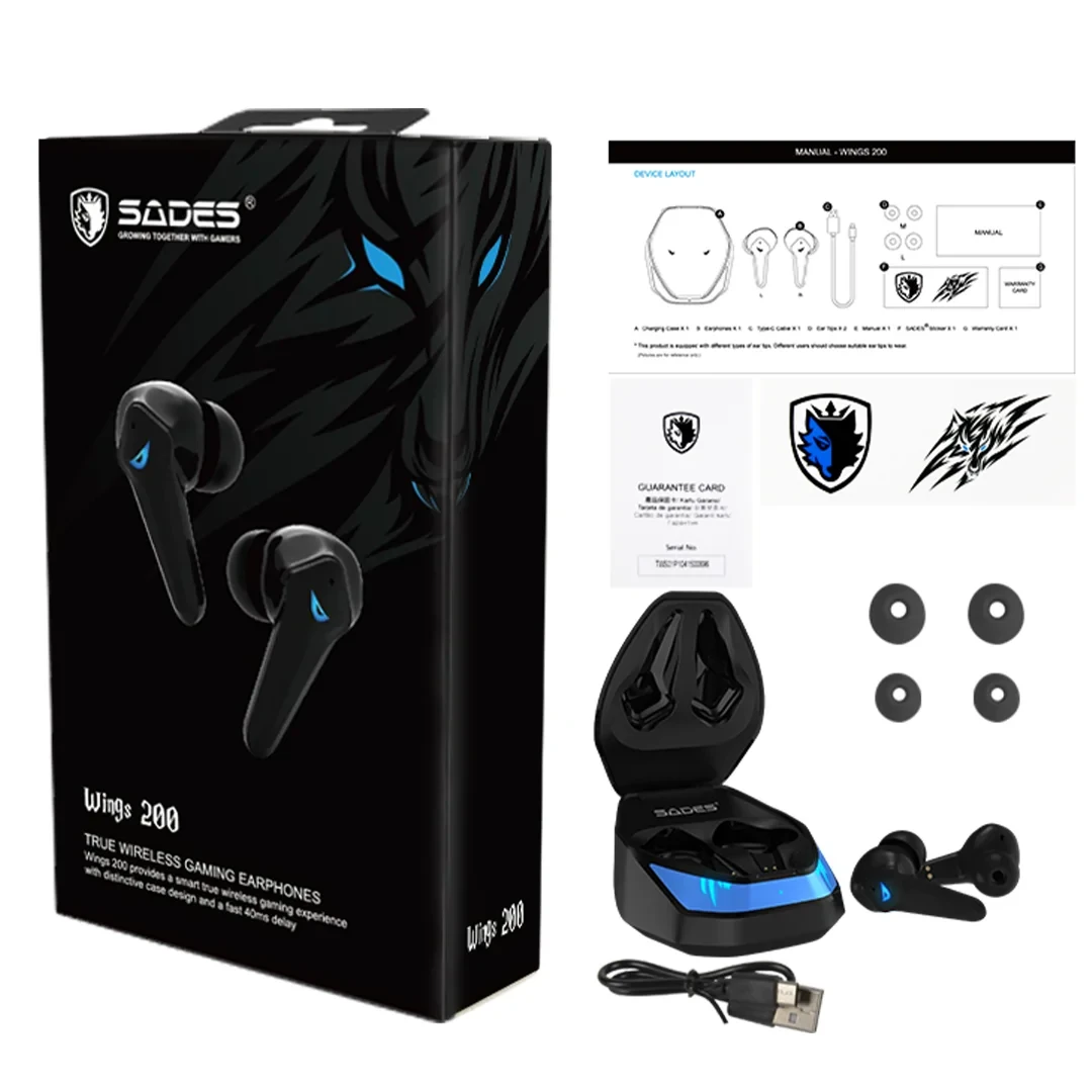 SADES Wings 200 True Wireless Earbuds TWS02