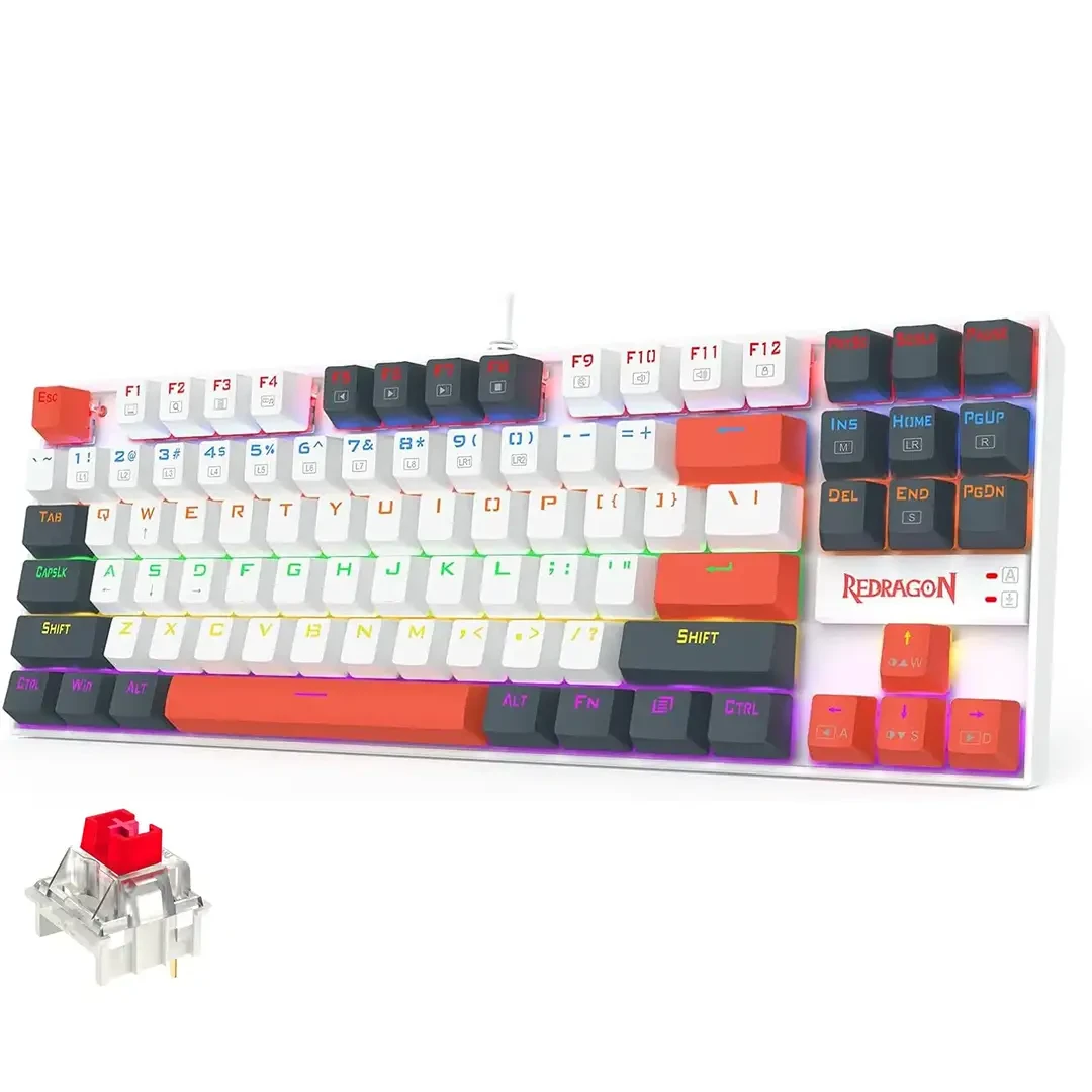 REDRAGON KUMARA K552WLR-R RGB Mechanical Gaming Keyboard - 87 Keys