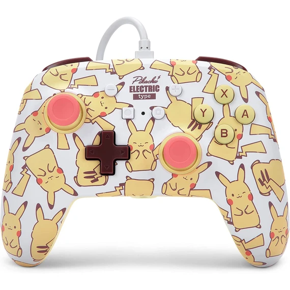 PowerA Enhanced Wired Controller for Nintendo Switch – Pikachu Blush