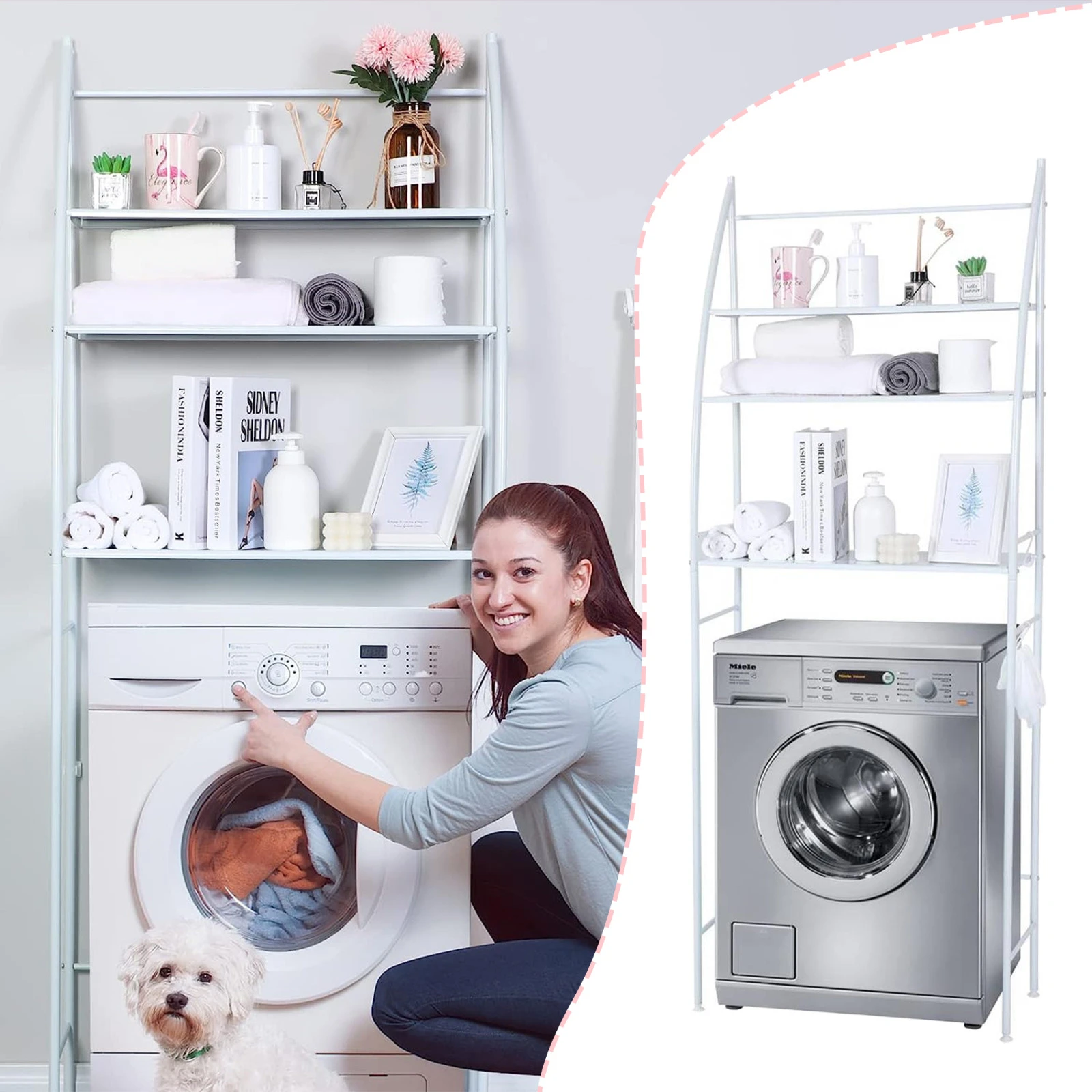 3 Shelf Washing Machine Storage Rack