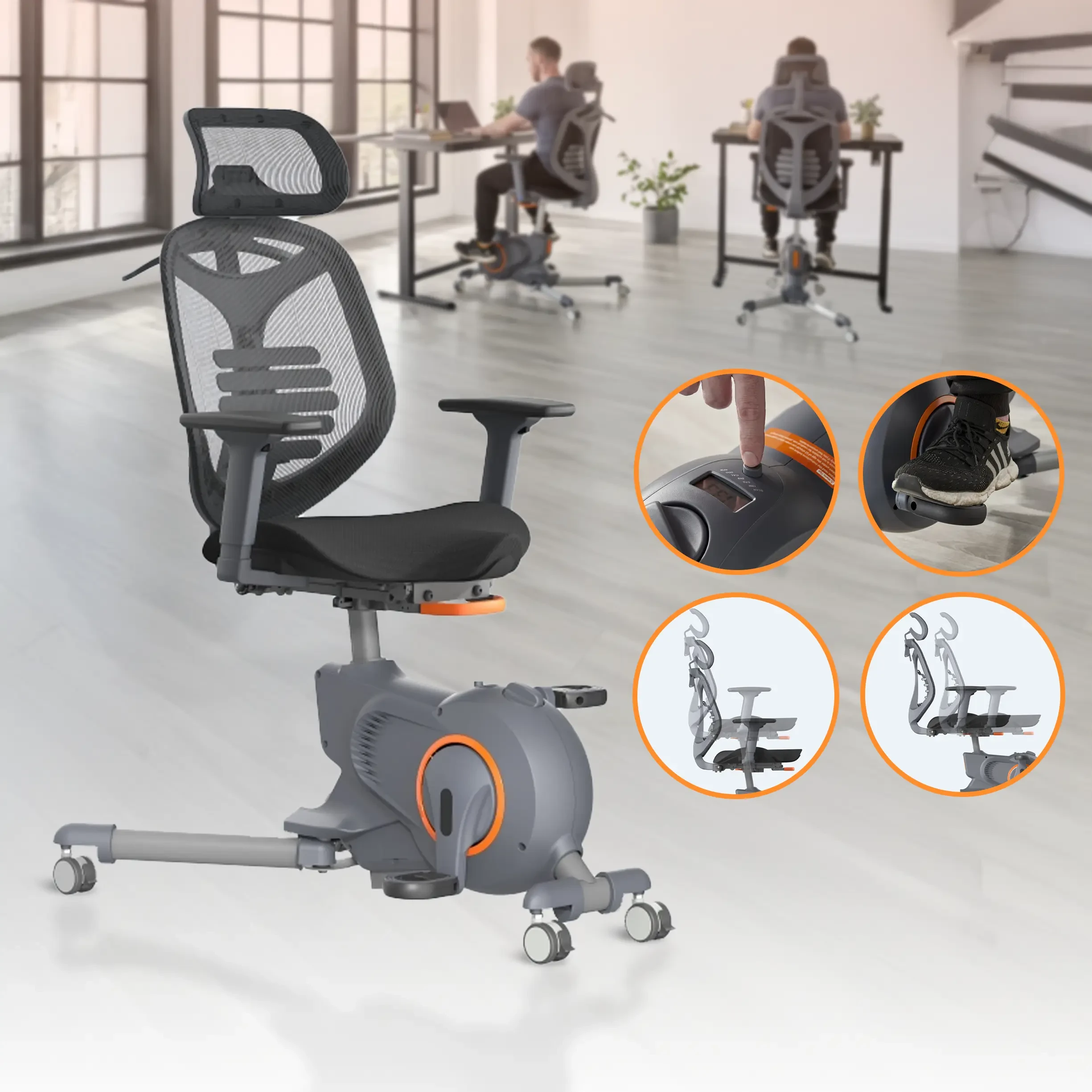 Office Chair With Bike Pedals Flexispot Office Chair With Bicycle
