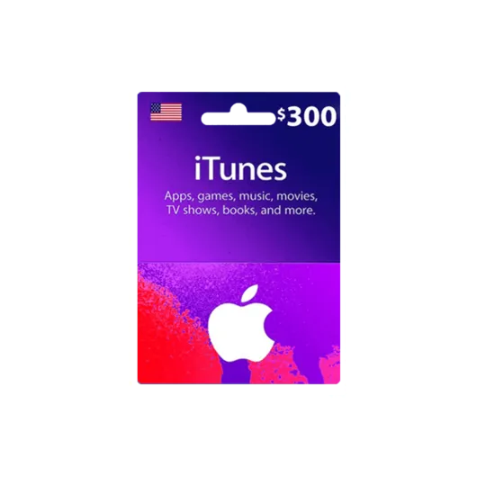 Apple iTunes Gift Card $300 (U.S. Account)