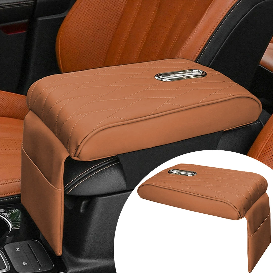  Leather Car Armrest Box Pad - 2023 New Waterproof Car